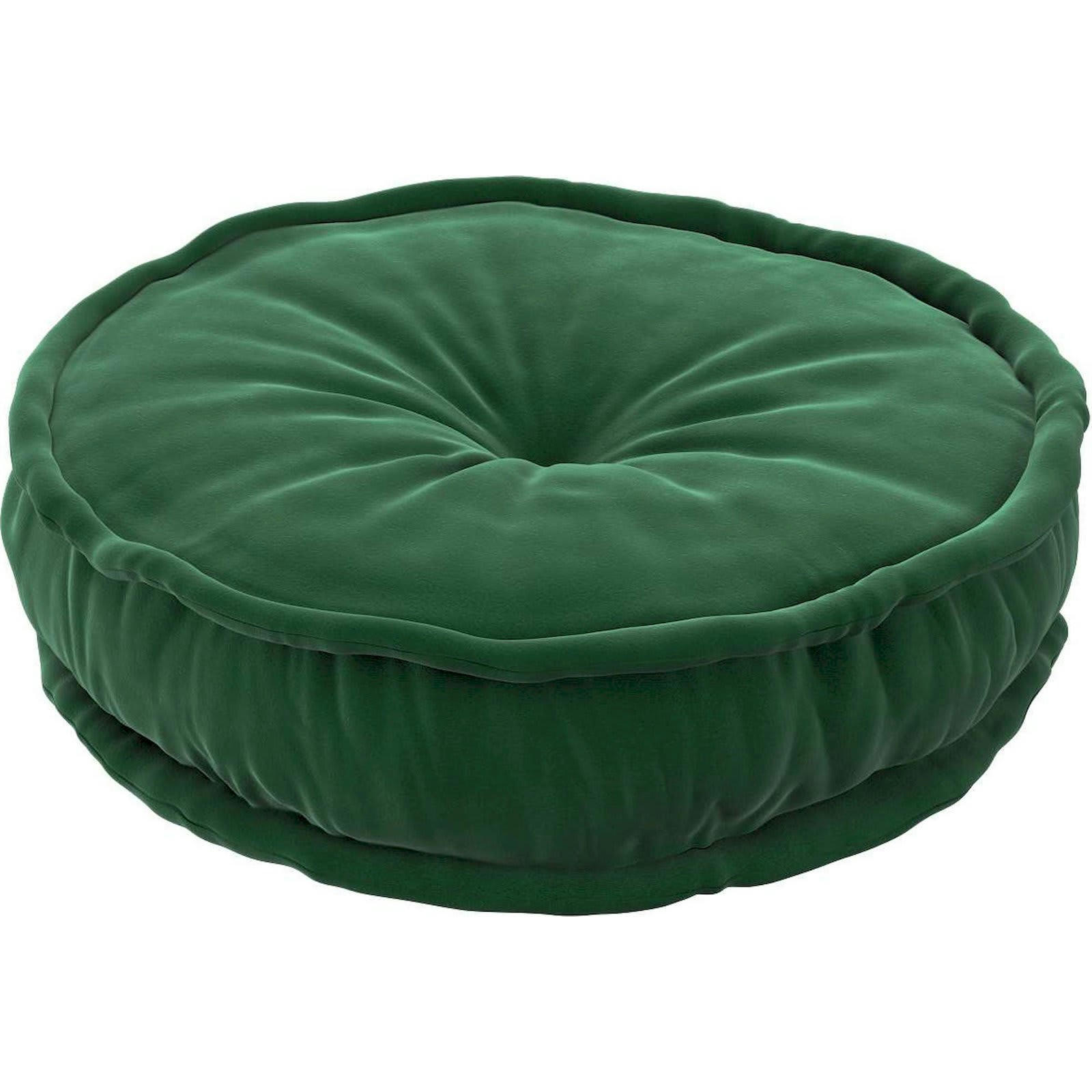 POSH VELVET - Pouf Polyester Vert