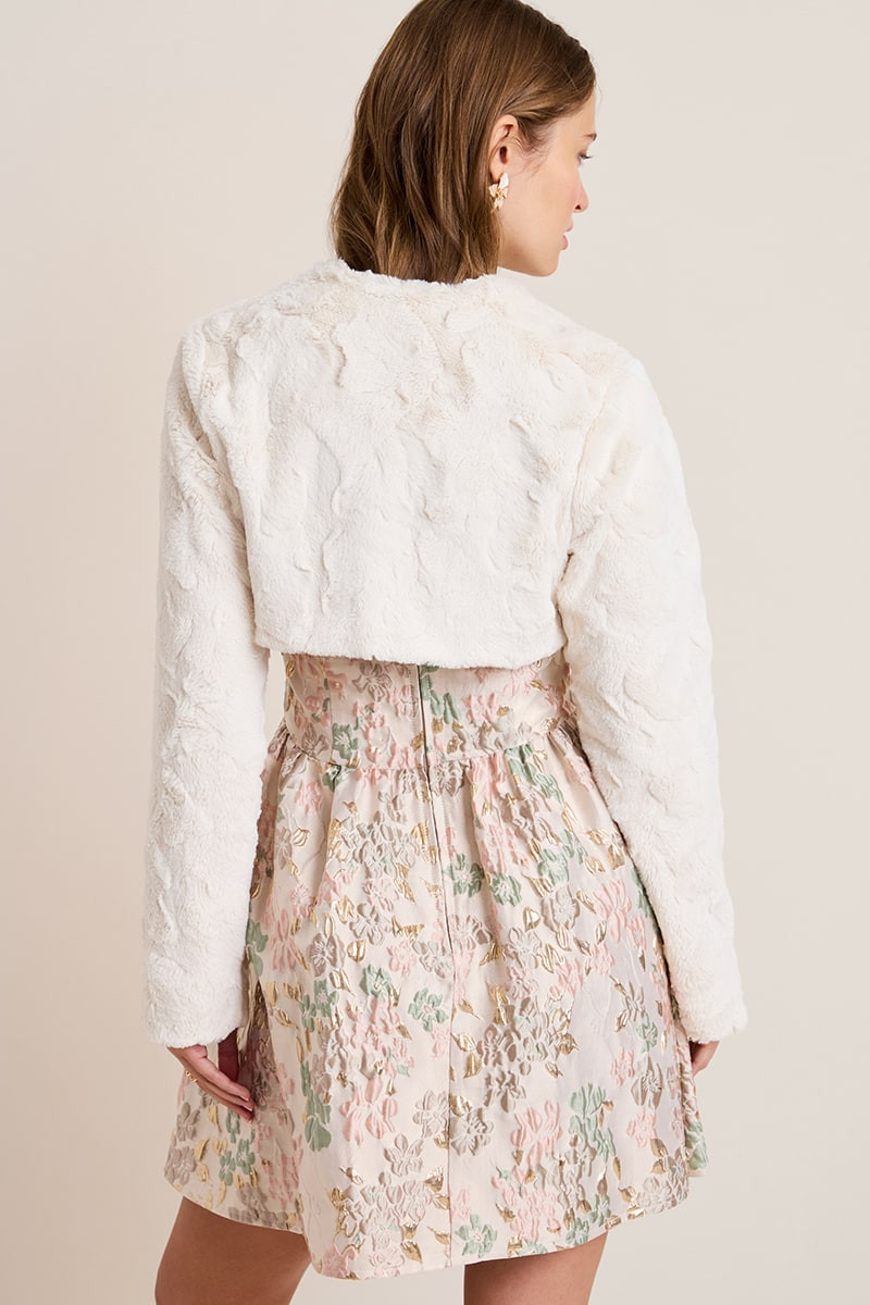 Carol Faux Fur Shrug