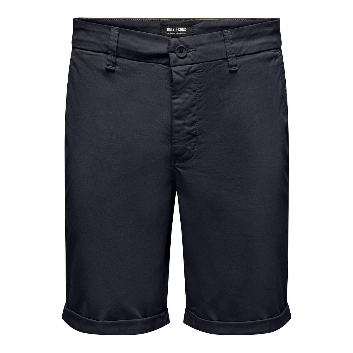 Short chino droit en twill Peter