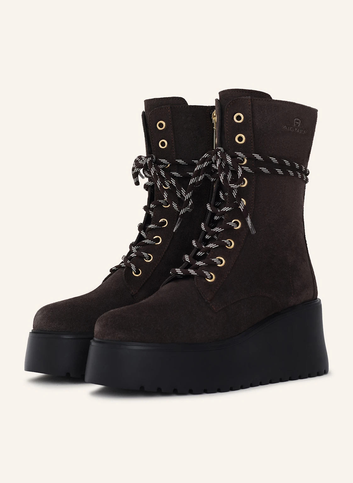 AIGNER plateau bootie with lacing Plateau Bootie 2F