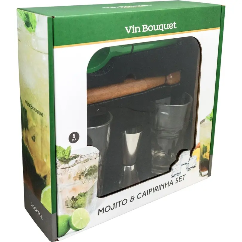 Cocktail-Set 5-teilig Mojito & Caipirinha