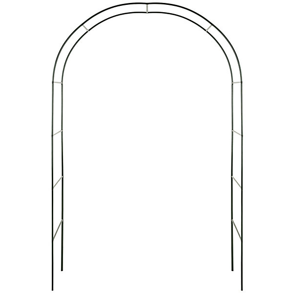 Lot de 4 arches de jardin à roses acier résistant aux intempéries vert