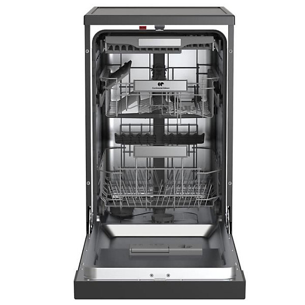 Lave-vaisselle pose libre - CONTINENTAL EDISON - CELV1145B - 11 couverts - 45 cm - 45 dB - Noir