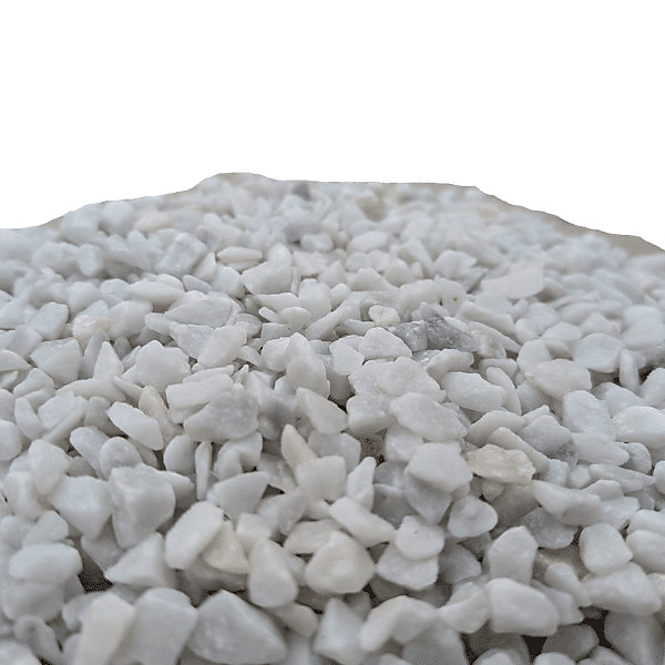 Gravier marbre blanc cristal 8/12 mm - Big Bag 800 kg - 10 m²