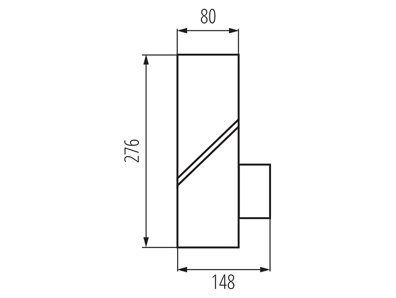 Kinkiet ogrodowy Laven 27,6 cm aluminiowy szary