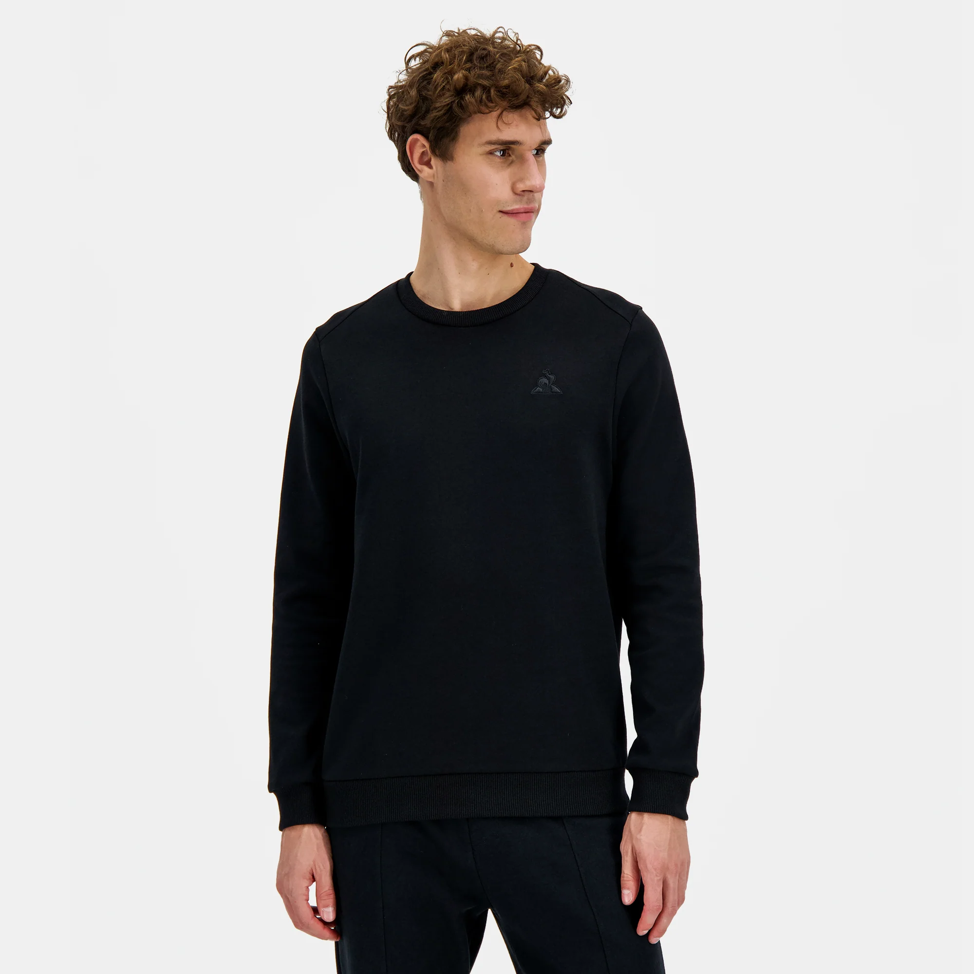 Sweat Essentiel double face avec logo brodé ton sur ton