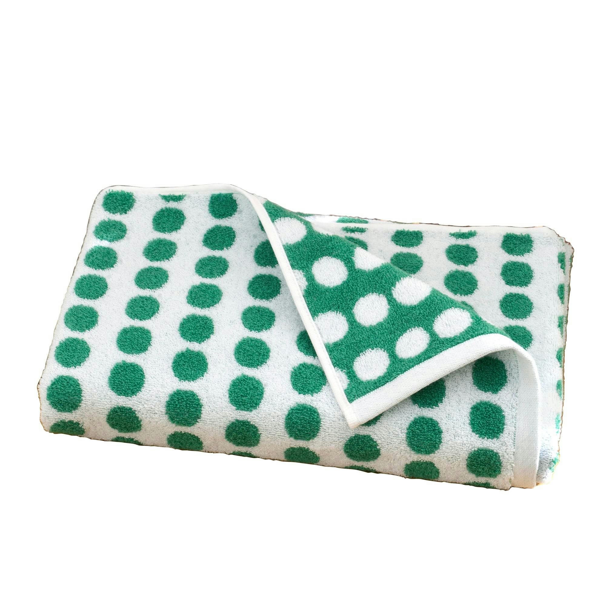 POISPOIS - Serviette de toilette 50x90 vert en coton 450 g/m²