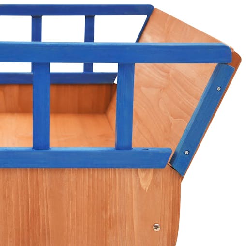 NNEVL Sandbox Pirate Ship Firwood 190x94.5x101 cm