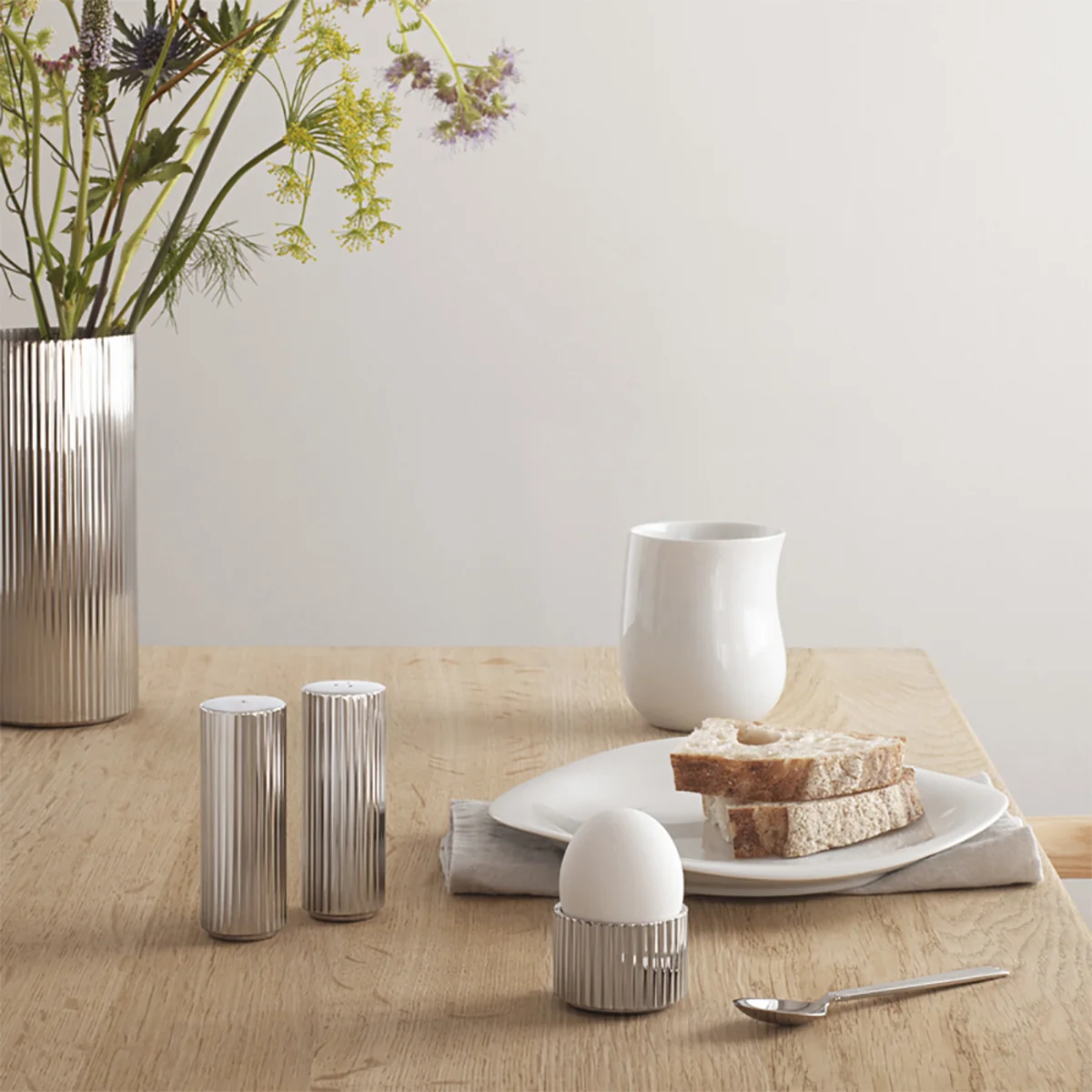 Georg Jensen - Bernadotte Salz und Pefferstreuer (2er-Set), Edelstahl poliert