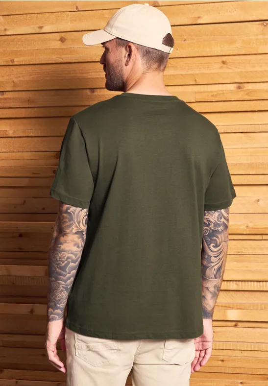 Basic T-Shirt aus reiner Baumwolle
