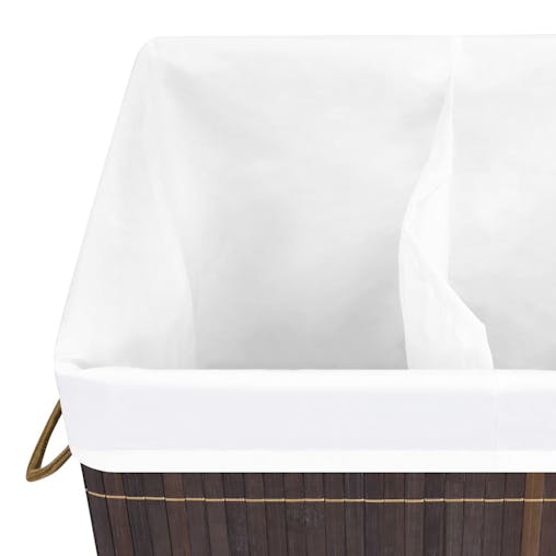 NNEVL Bamboo Laundry Basket Brown 72 L