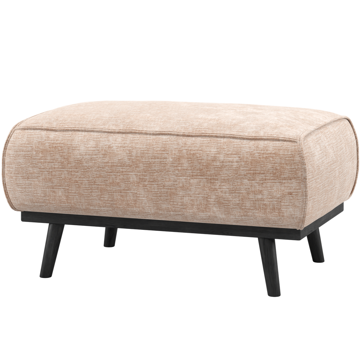WOOOD hocker Statement - Chennile - Velvet Naturel - 40x80x55