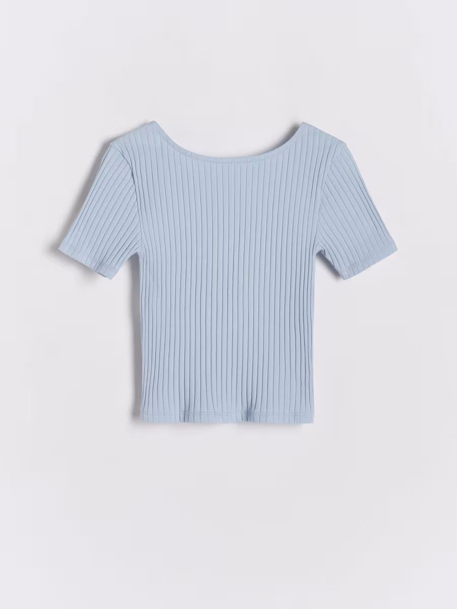 Rib Knit T-Shirt