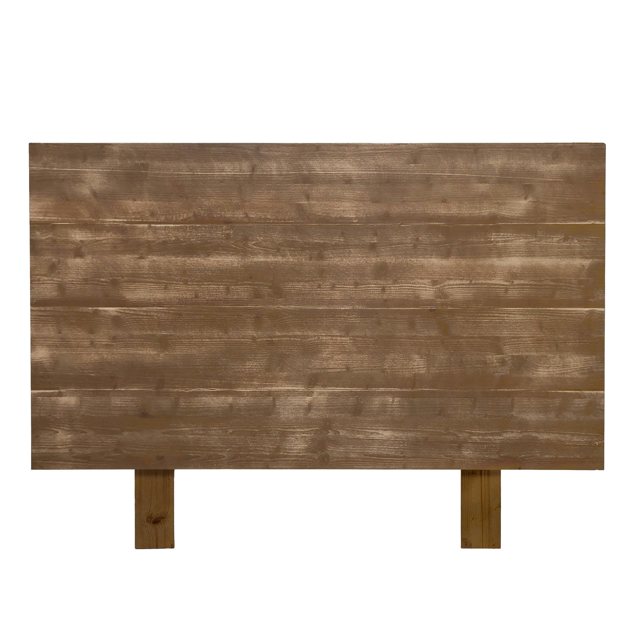 NALA - Tête de lit en bois d'épicéa couleur marron vieilli pour lit 150 cm