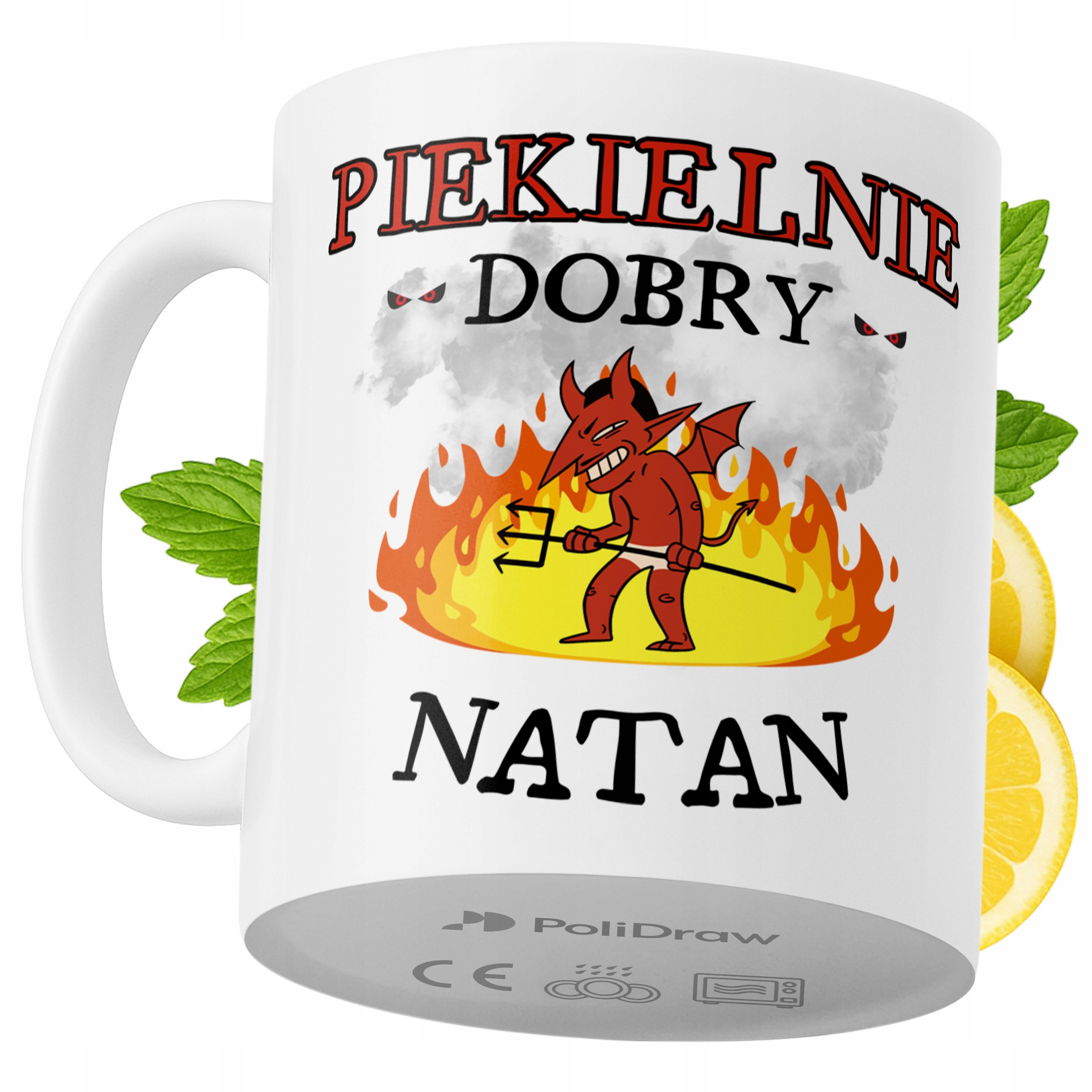 Kubek Dla Natana na Prezent z Nadrukiem ze Zdjęciem 330 ml PoliDraw