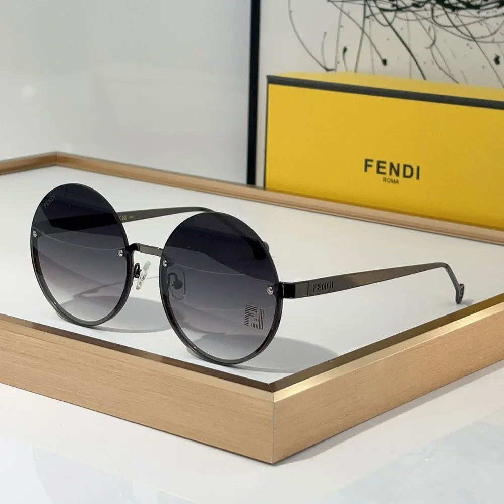 Fendi  Lightweight Round Sunglasses