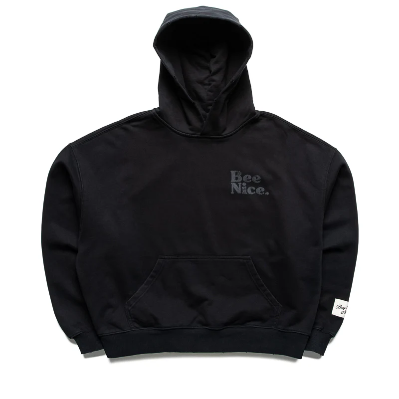 Politics Busy Being Nice Hoodie - Black