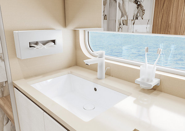 Distributeur de mouchoirs en papier blanc mat Hansgrohe