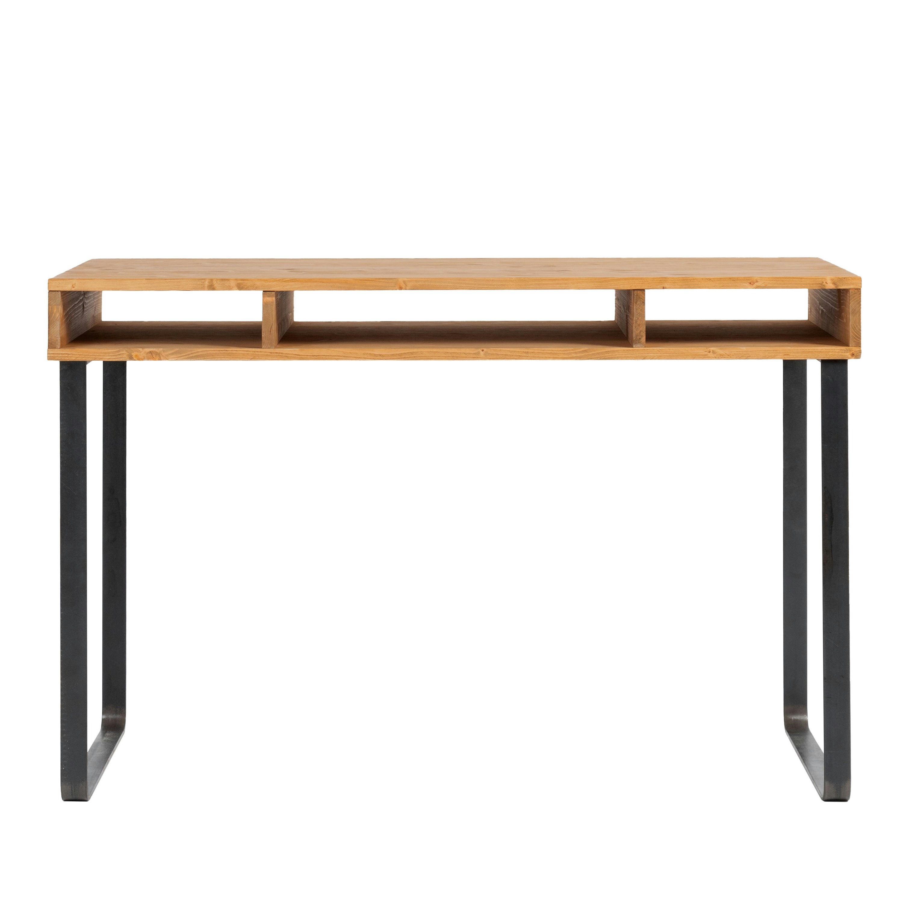 ELMA - Bureau en bois  de couleur marron clair