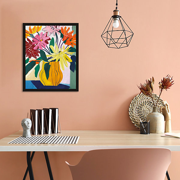 Affiche bouquet multicouleurs l.40 x H.50 cm Dada Art