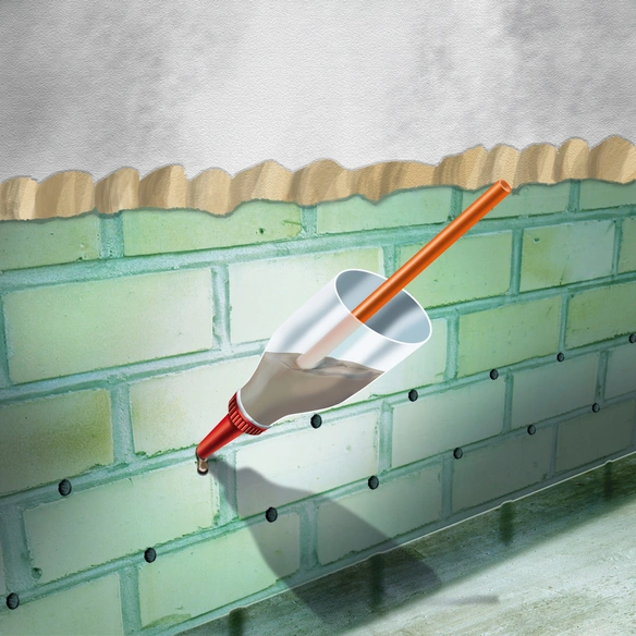 Trockene-Wand »Bohrlochschlämme «, 2,5Kg, Grau