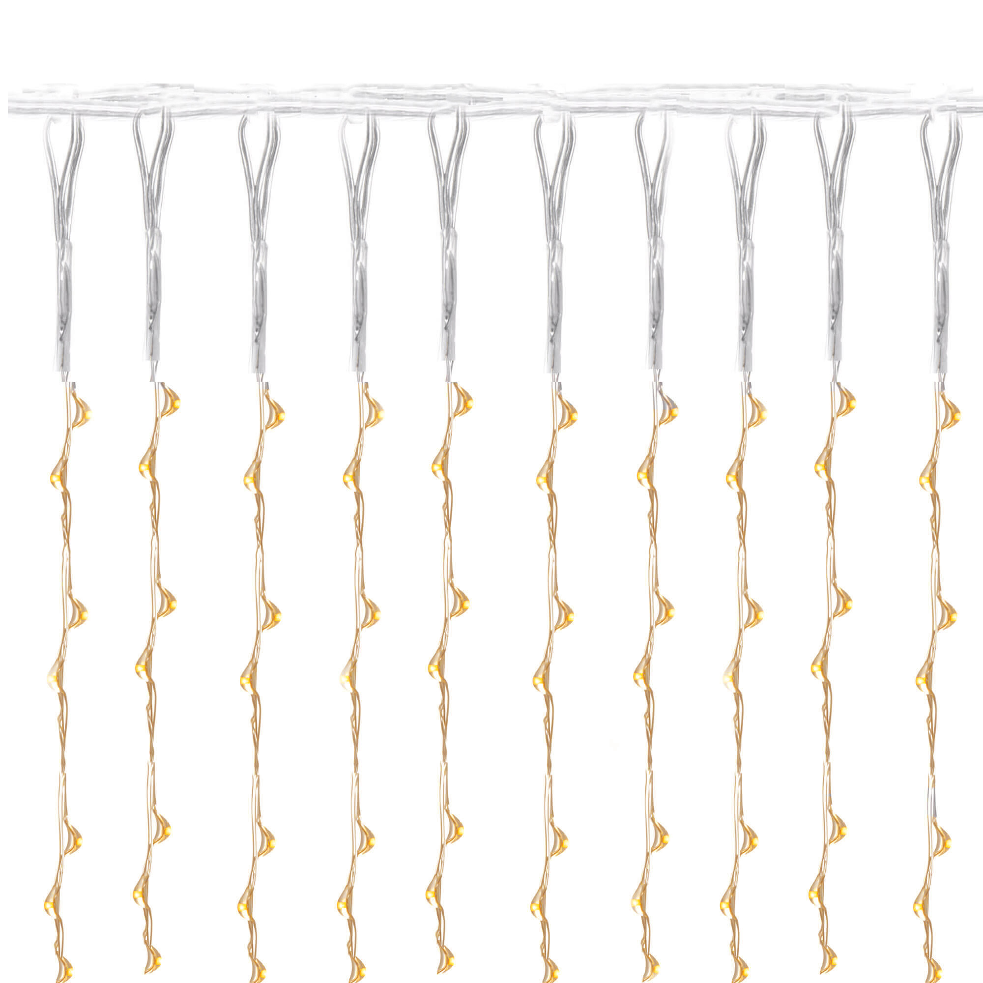 Kurtyna świetlna ciepły biały 200 Led 3x2 m lampki wewnętrzne USB