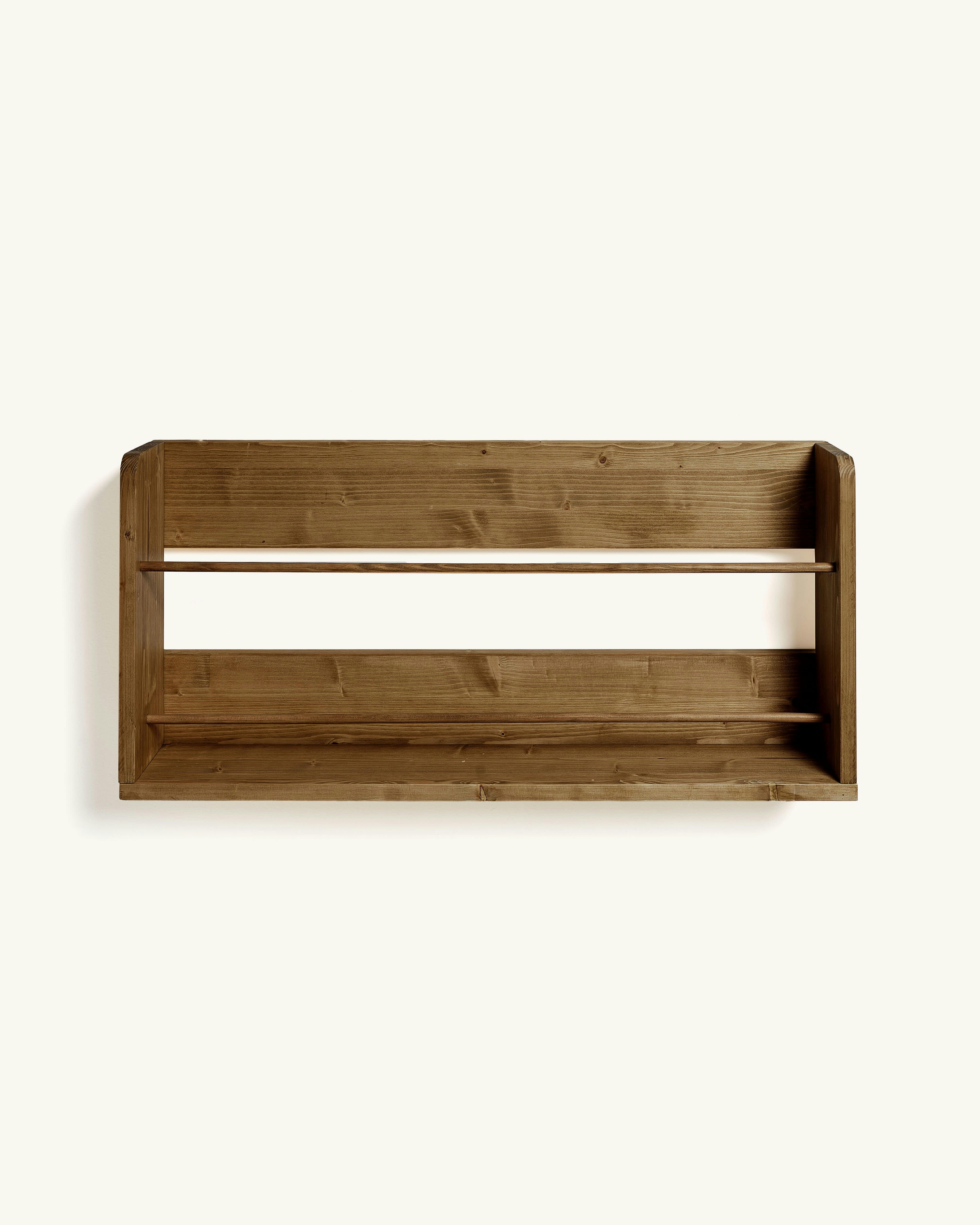 EHUD - Etagère murale pour chaussures en bois en couleur marron