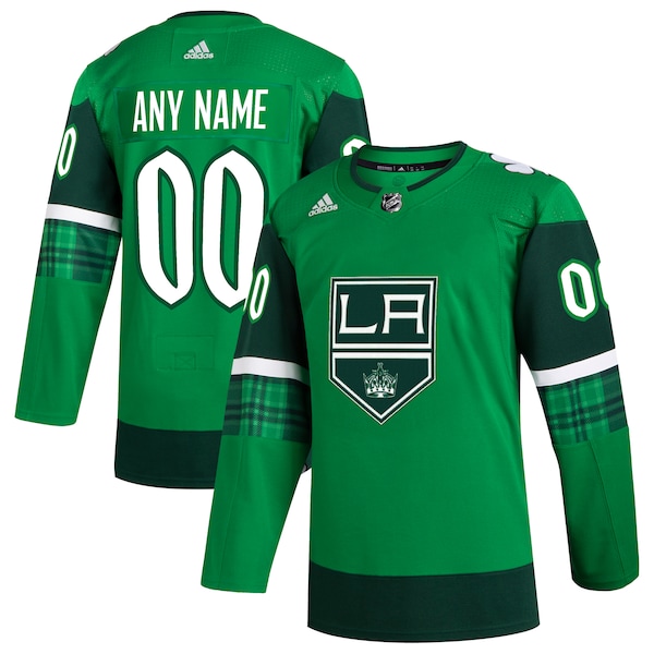 Los Angeles Kings adidas St. Patrick's Day Authentic Custom Jersey - Kelly Green