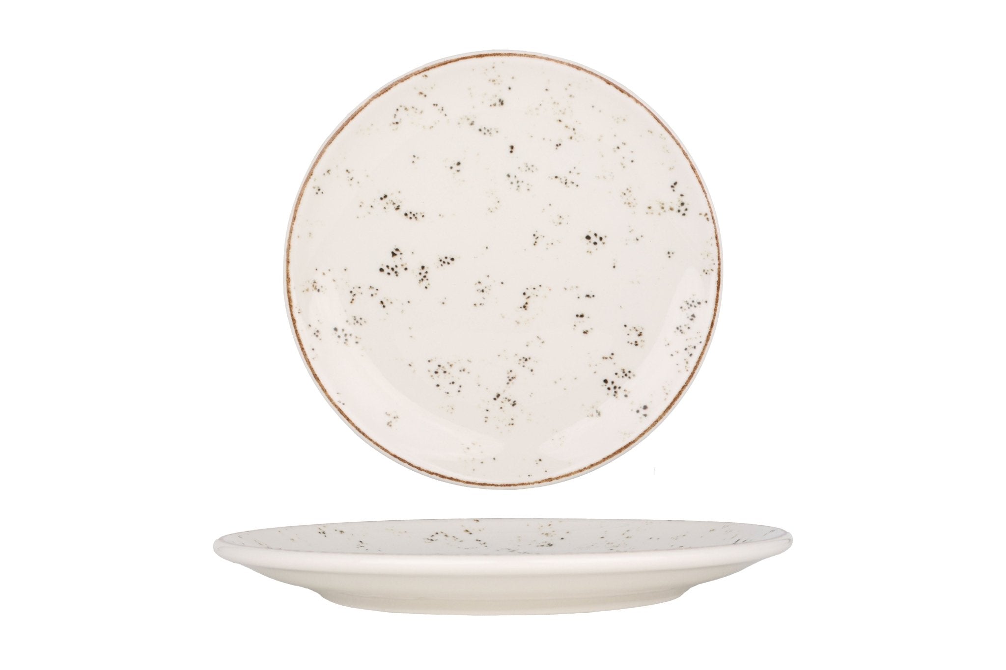 Bonna Gebaksbord - Grain - Porselein - 19 cm - set van 6