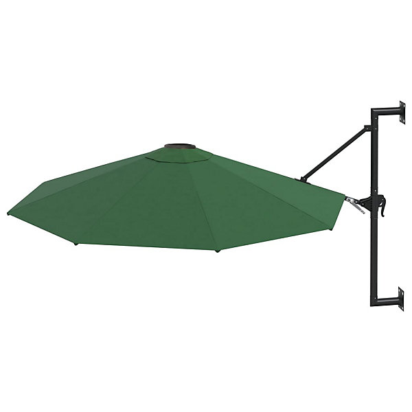 Parasol d'exterieur mural avec mât metallique metal metal Helloshop26