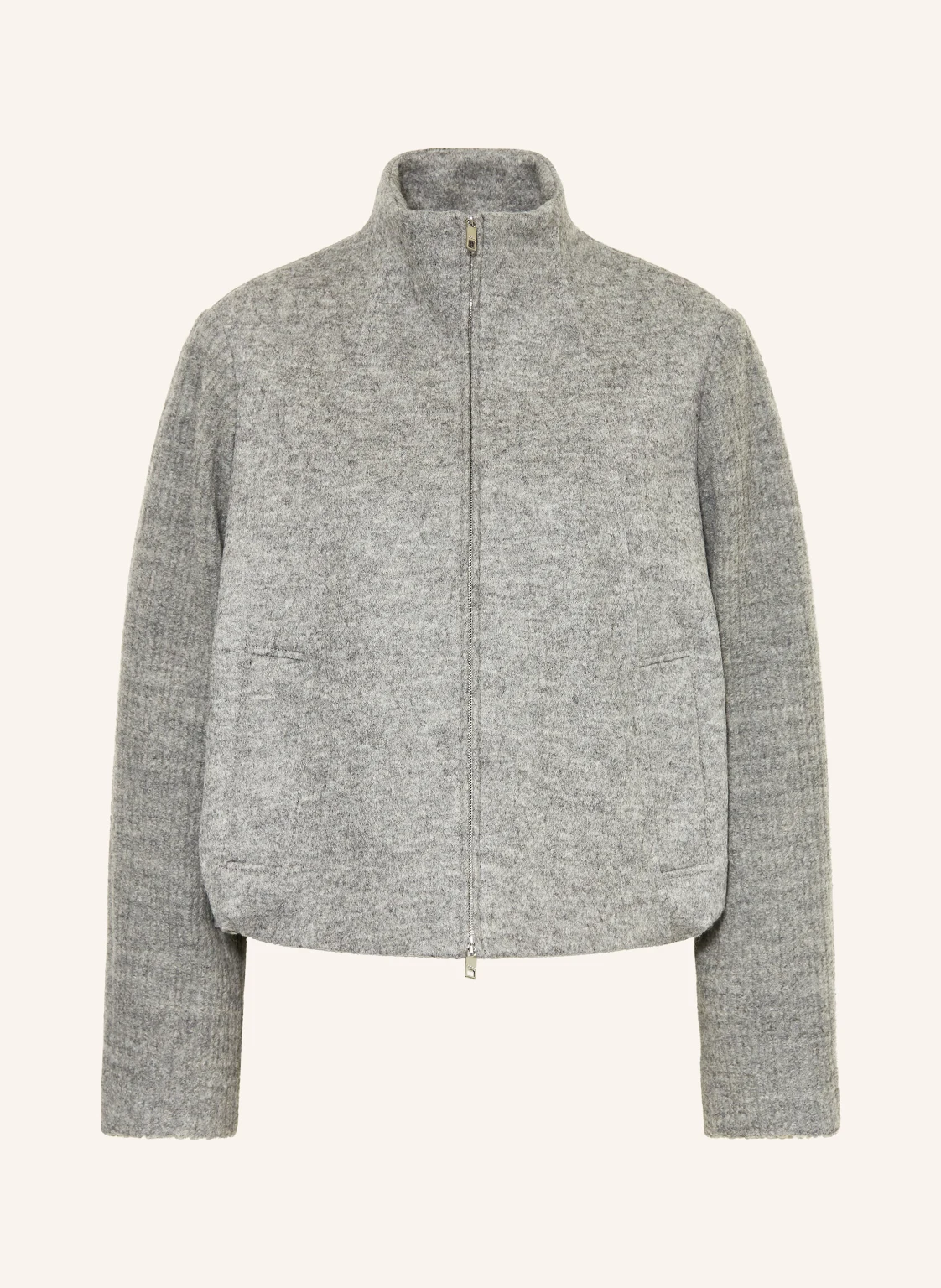 BOSS Kastenjacke JUNDALINI im Materialmix