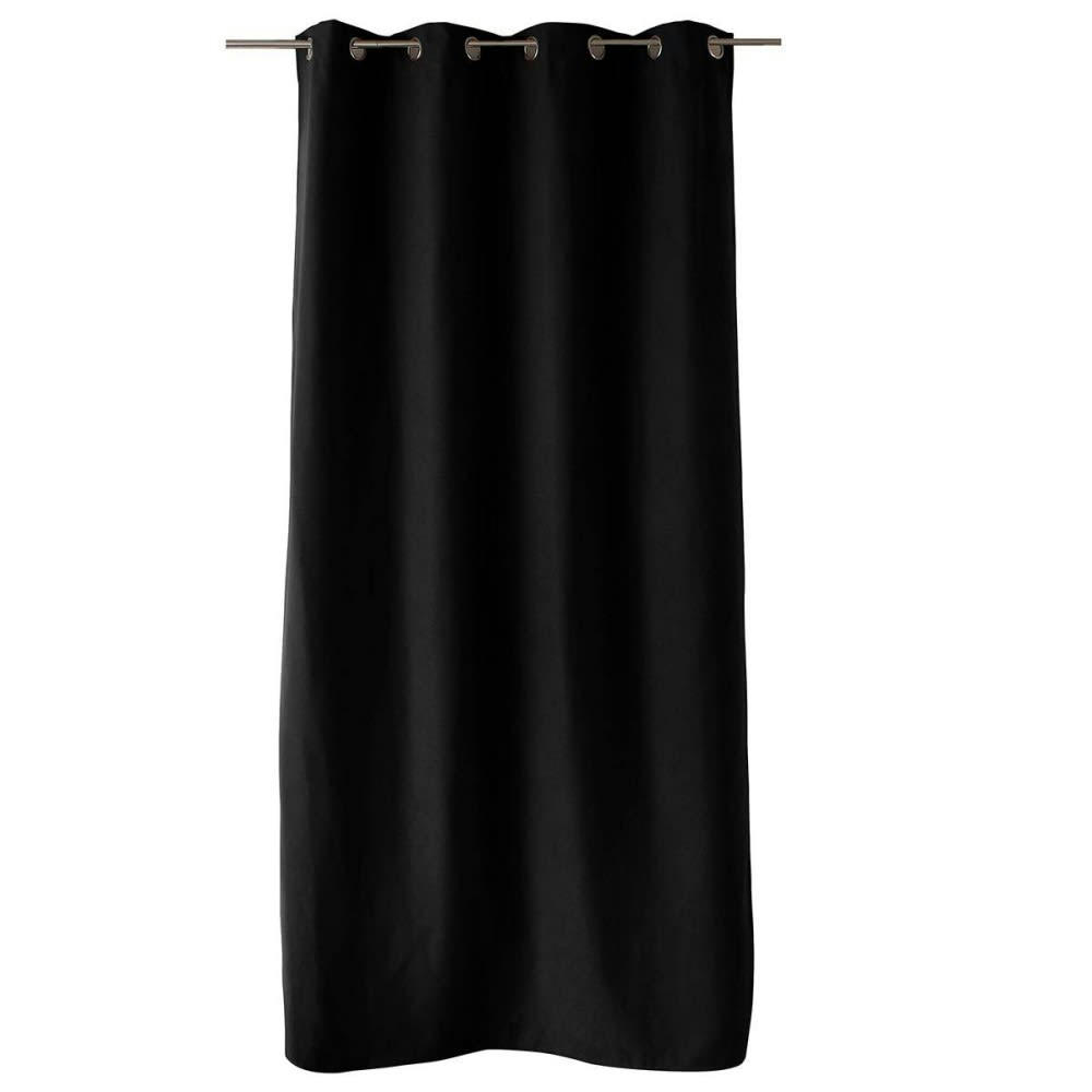 NORDICA - Rideau thermique doublé polyester noir 240x135cm