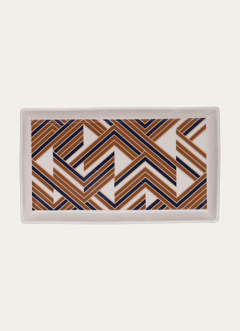 GRAND VIDE POCHE VIDY BLANC / OCRE / BLEU