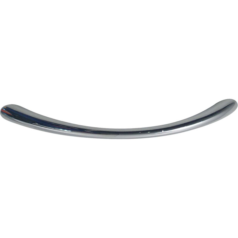 Poignée courbée en zamac chromée 128 mm LINEA BERTOMANI