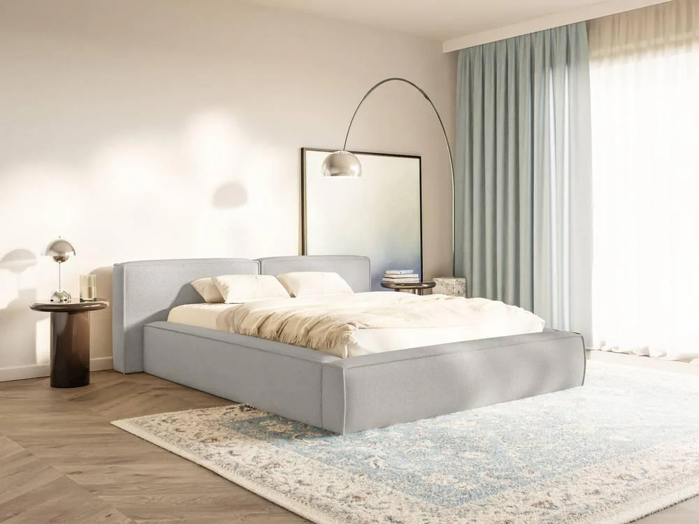 Bedframe Remera laag chenille 140 x 200 cm