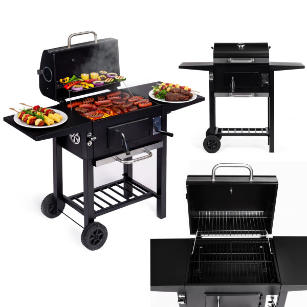 Grill węglowy ogrodowy z pokrywą regulacjaMultiGarden