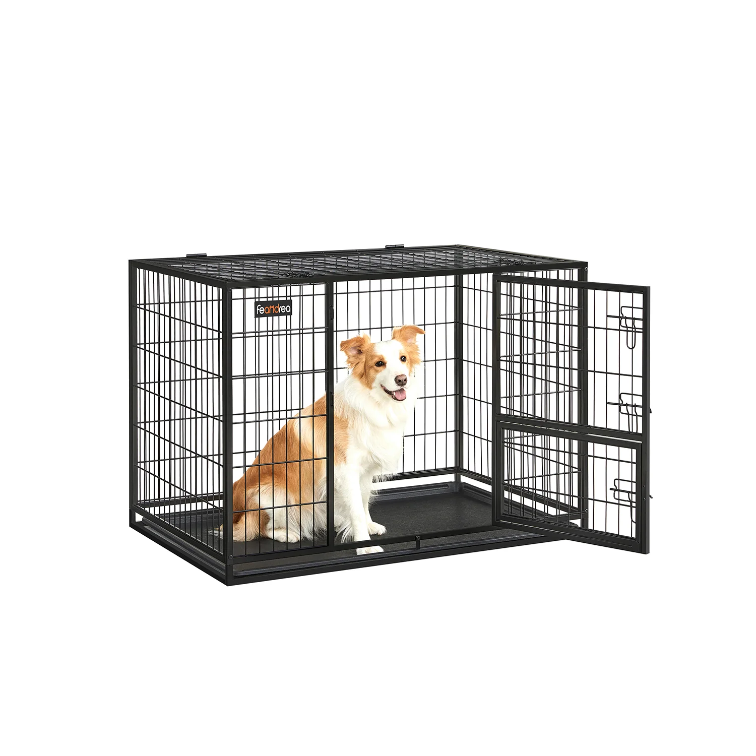 Cage pour chien double porte amovible