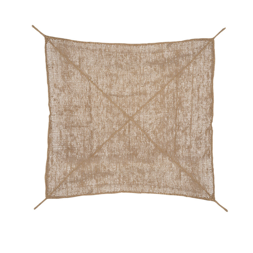 Voile d'ombrage carré fibre de coco Square marron 300x300cm