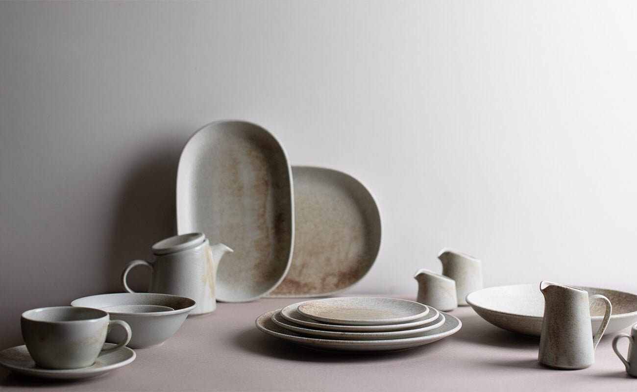 ID Fine Diep bord - Mellow - Porselein - 22 cm (700cc) - set van 6