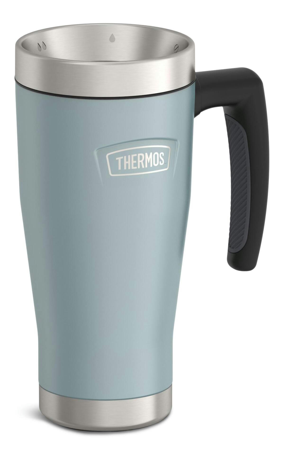 Thermos Vacuum Insulated Stainless Steel Portable Travel Mug, 470-mL