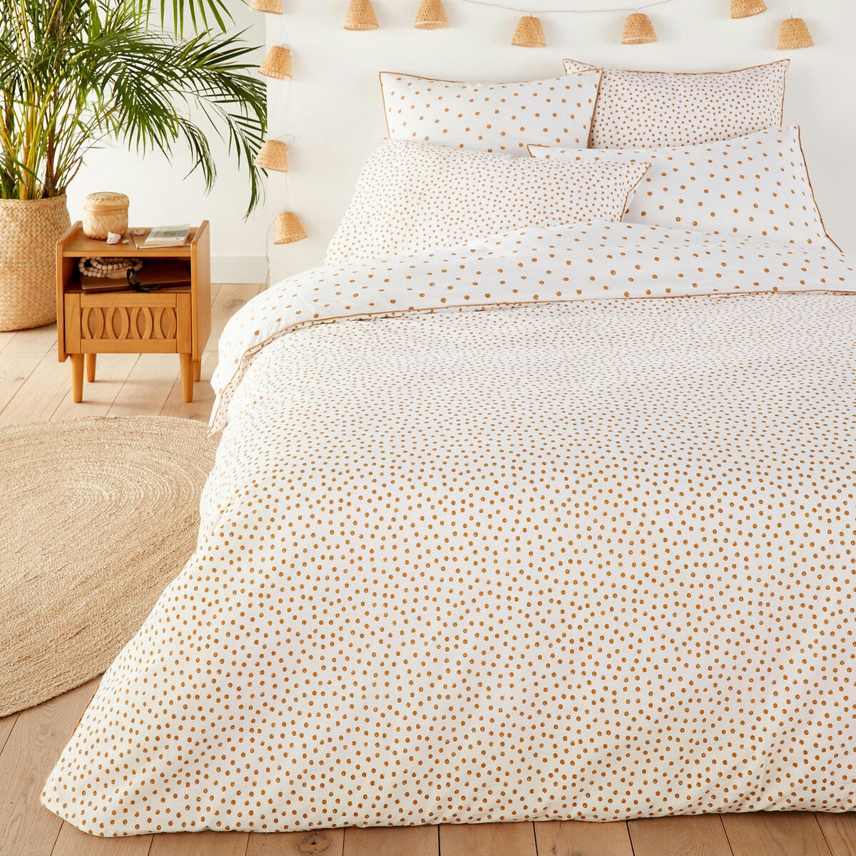 Housse de couette coton lavé, Lison Gold