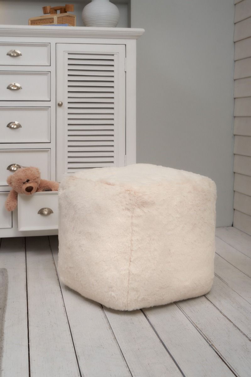 Pufa Alaska SQR bear cream 55x55x49 cm I AM FAKE