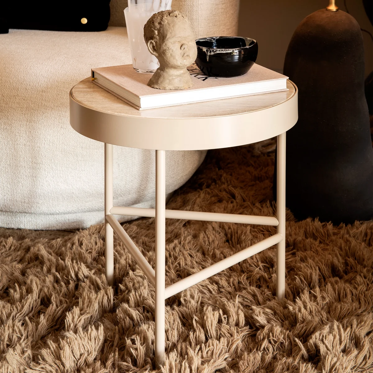 Ferm Living - Travertine Beistelltisch