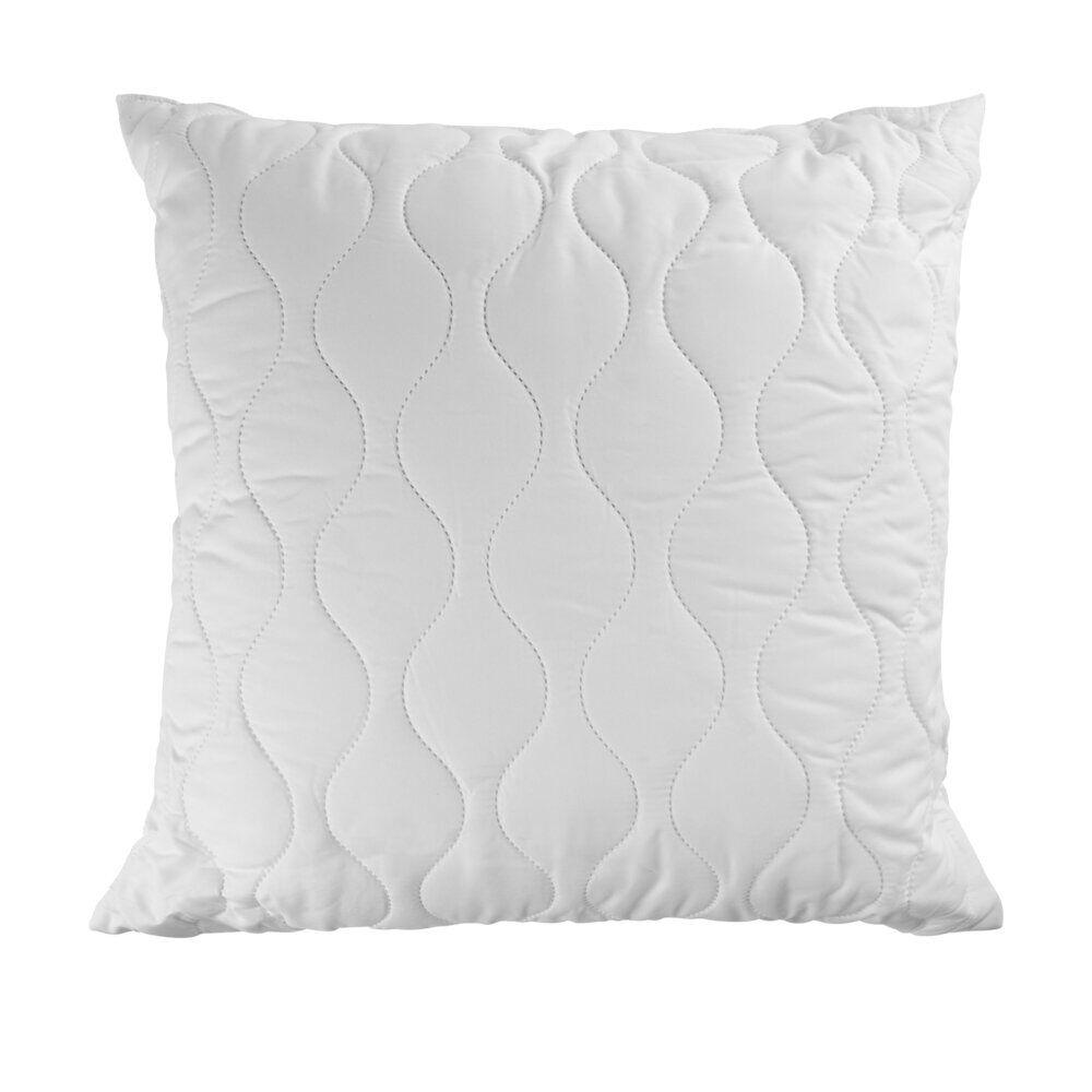 Oreiller carré ferme matelassé blanc 60x60xép10cm