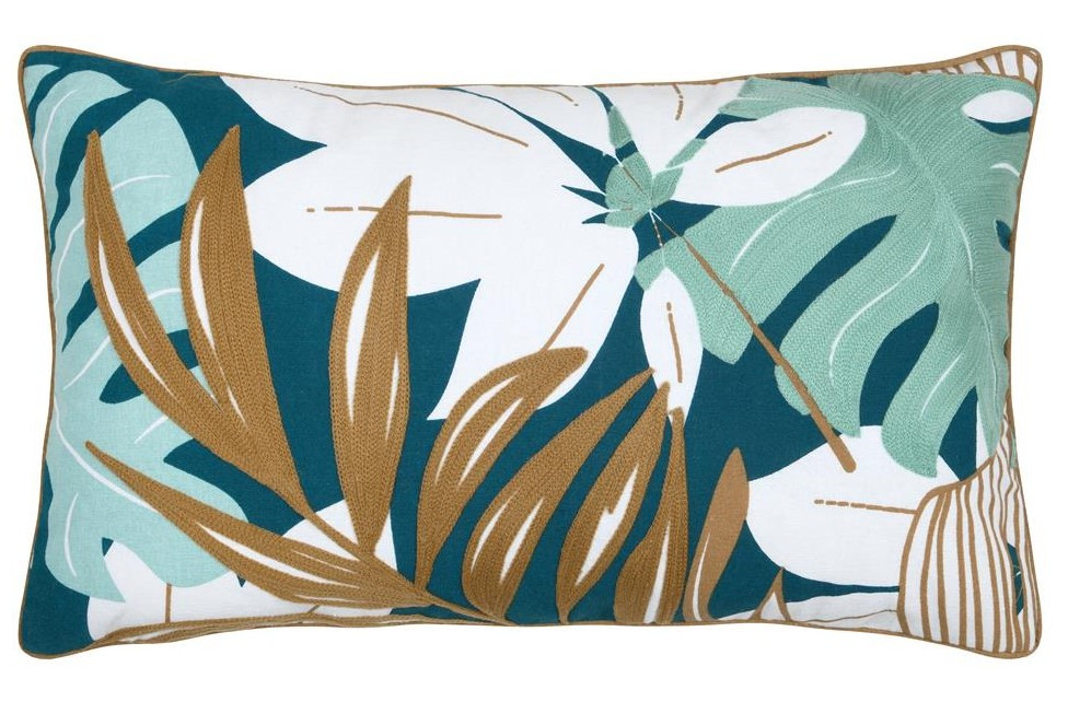 Poduszka Dekoracyjna ALOHA 30x50 cm Liście Tropikalne do Salonu
