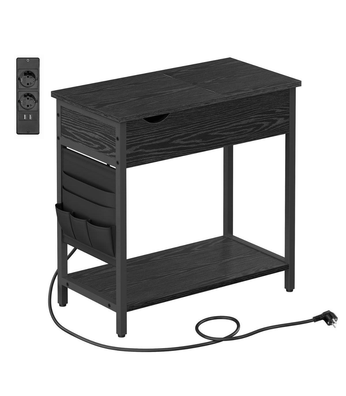 - Bout de canapé connecté avec rangements - H60 cm