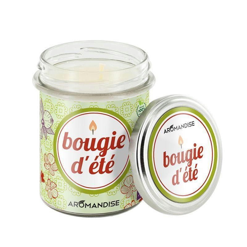 CITRONNELLE GÉRANIUM - Bougie d'été citronnelle & géranium 30h