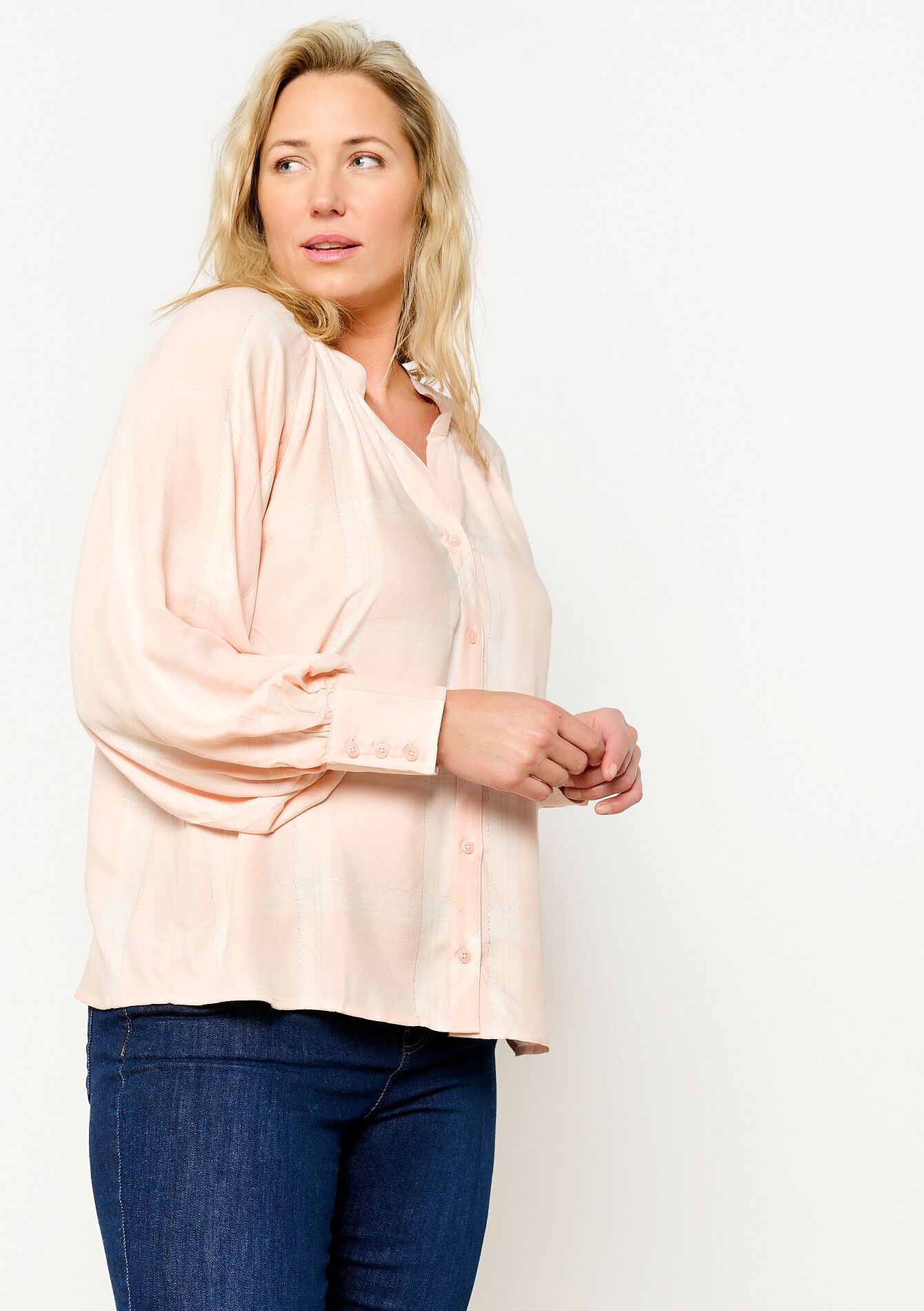 Blouse met volume-mouwen