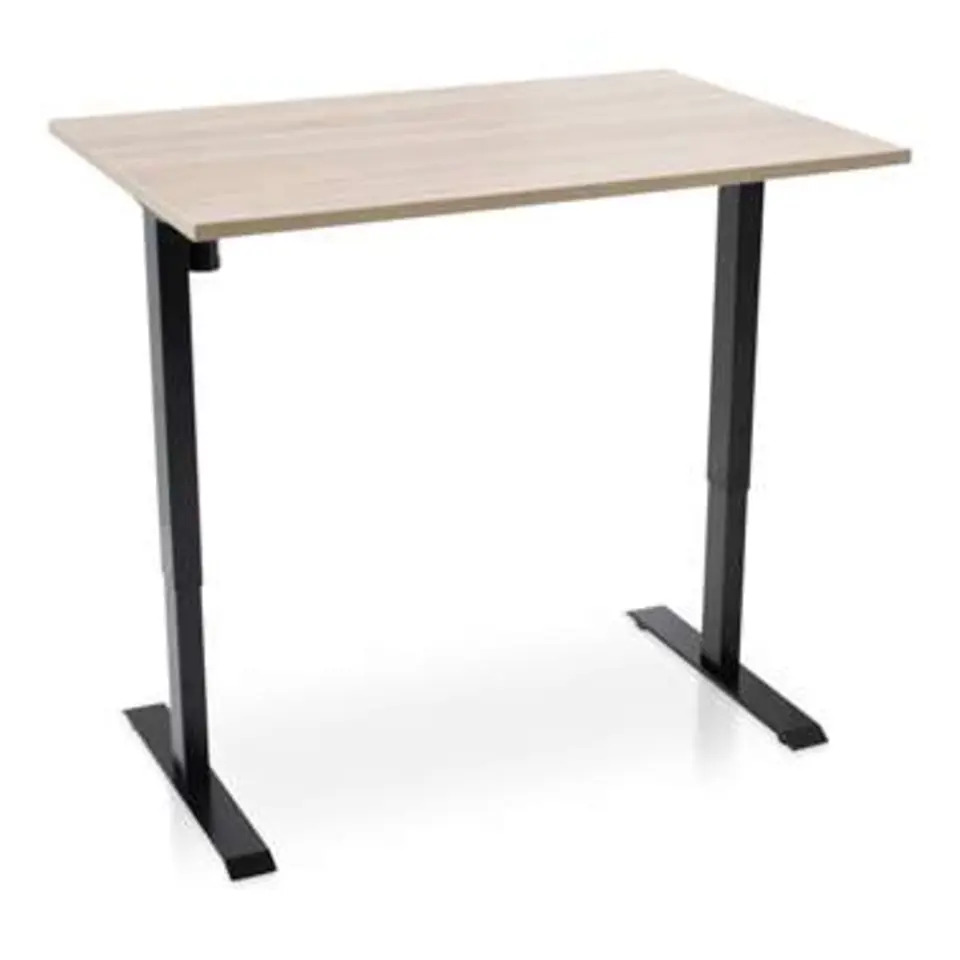 MRC EASY elektrisch ARBO zit-sta bureau - 140x80 cm - robuust eiken