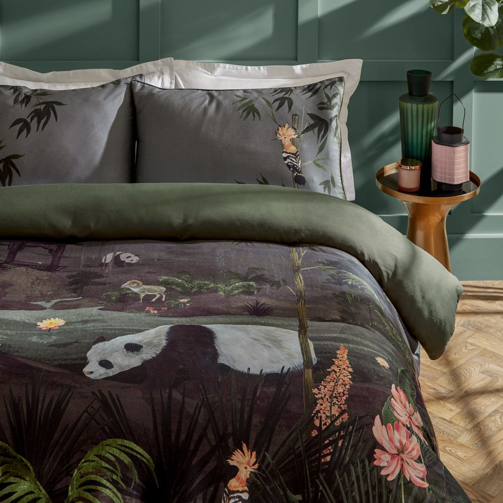 Paoletti Chuan Exotic Jungle Duvet Cover Set
